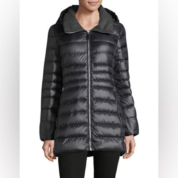 Marc New York Sweater-Weight Quilted Jacket with Premium Down-GUNMETAL-Small - Picture 1 of 4